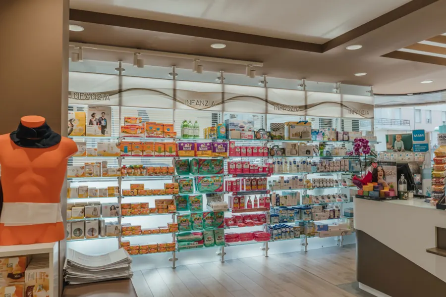 Interno della Farmacia Farina